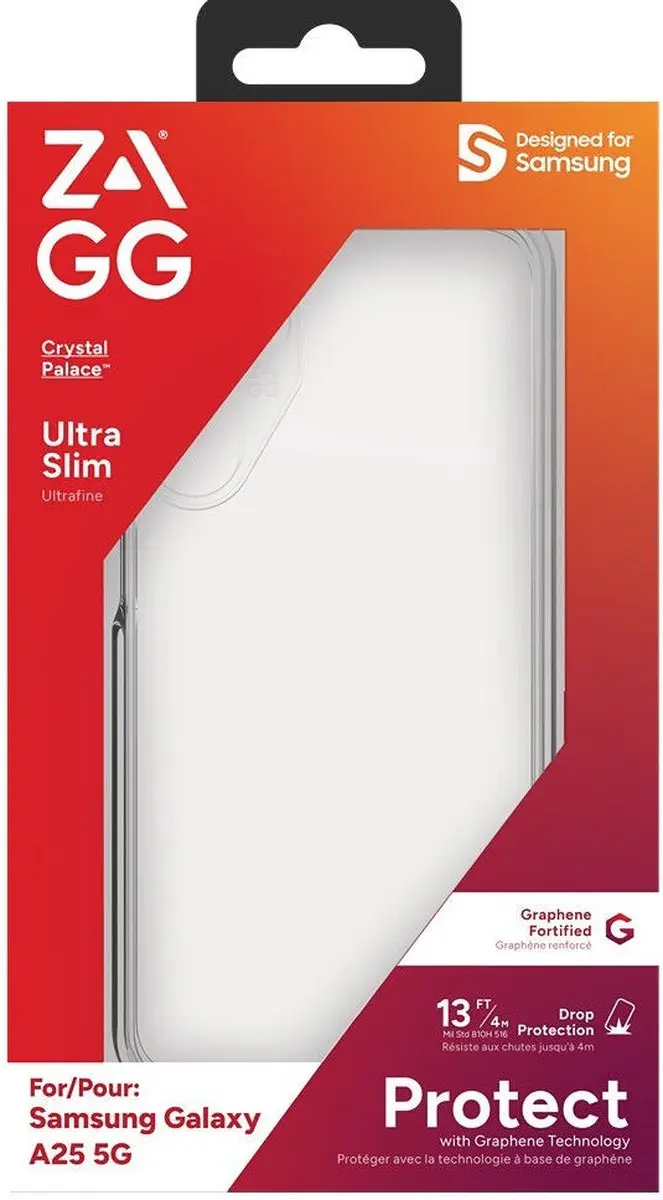ZAGG Crystal Palace Samsung Galaxy A25 Hoesje - Transparant