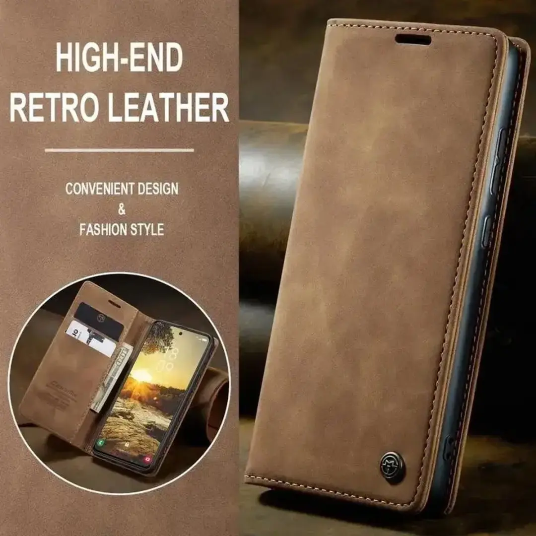 Caseme 013 Hoesje Samsung Galaxy S25 Plus - Book Case Bruin