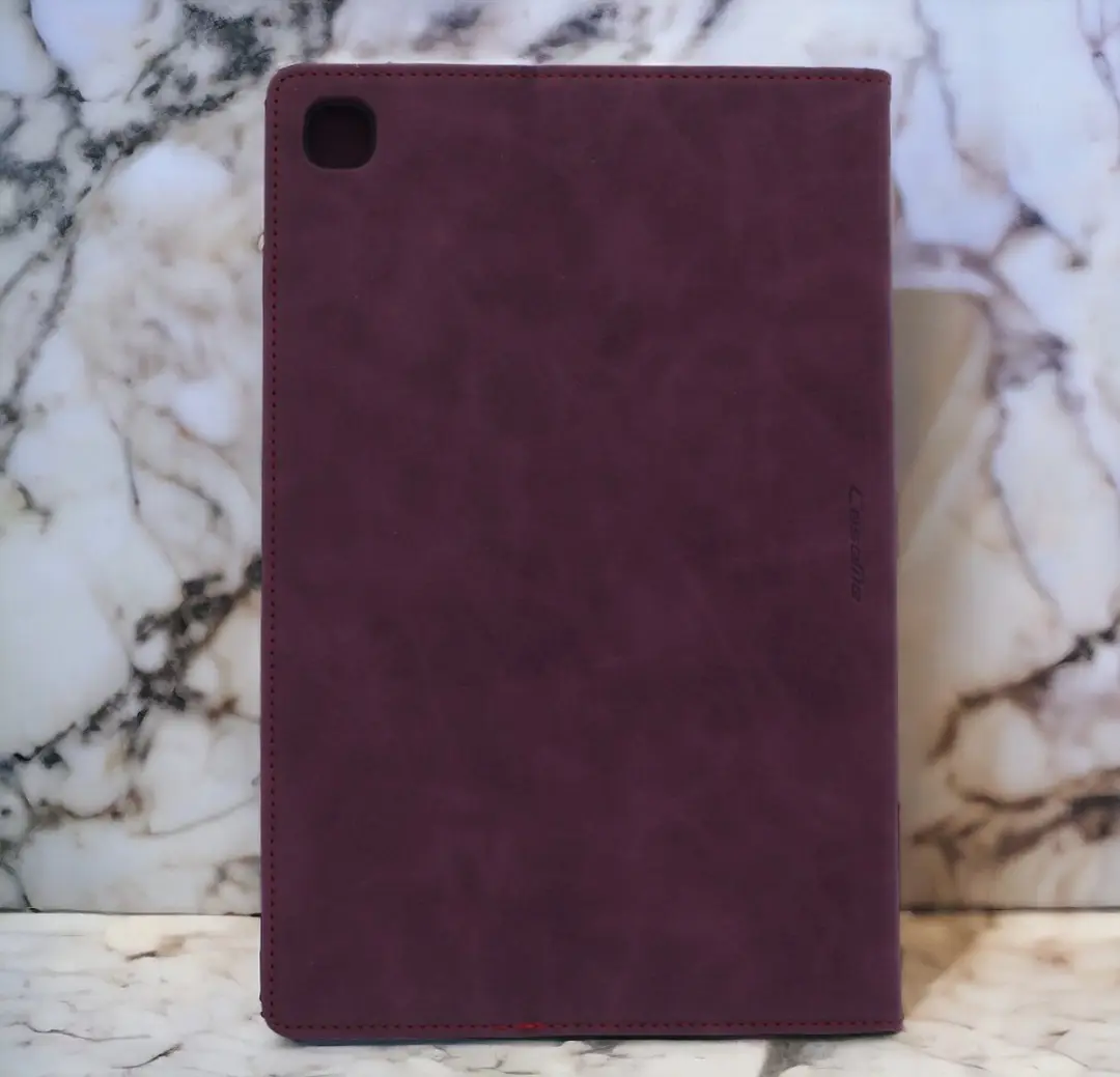Caseme Bookcase Tablethoes Bordeaux - Samsung Galaxy Tab A7 10.4