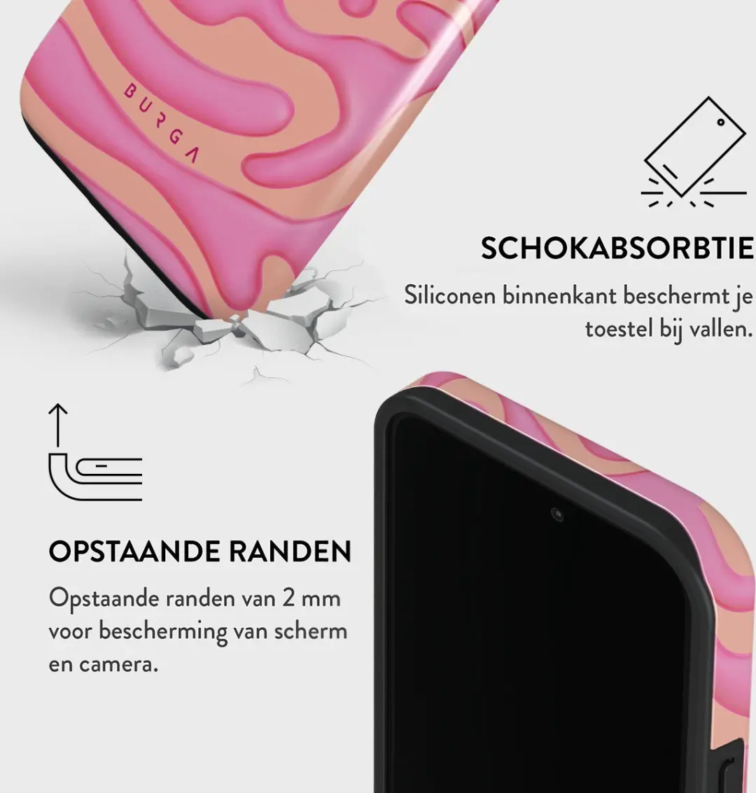 Burga Telefoonhoesje iPhone 14 Pro Max Popsicle - Schokbestendig
