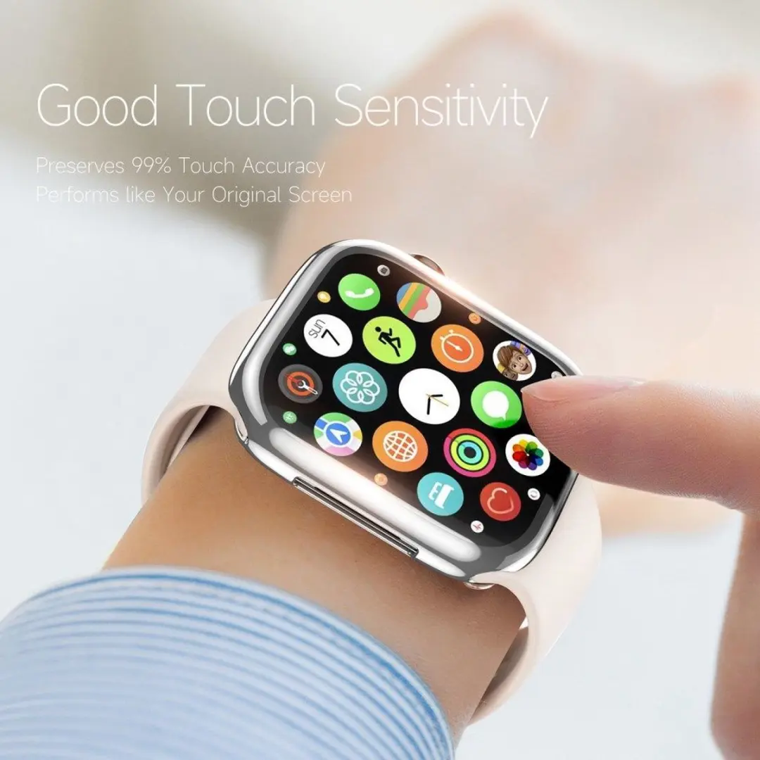 Dux Ducis Somo Full Protect TPU Hoesje - Apple Watch 45mm - Zilver