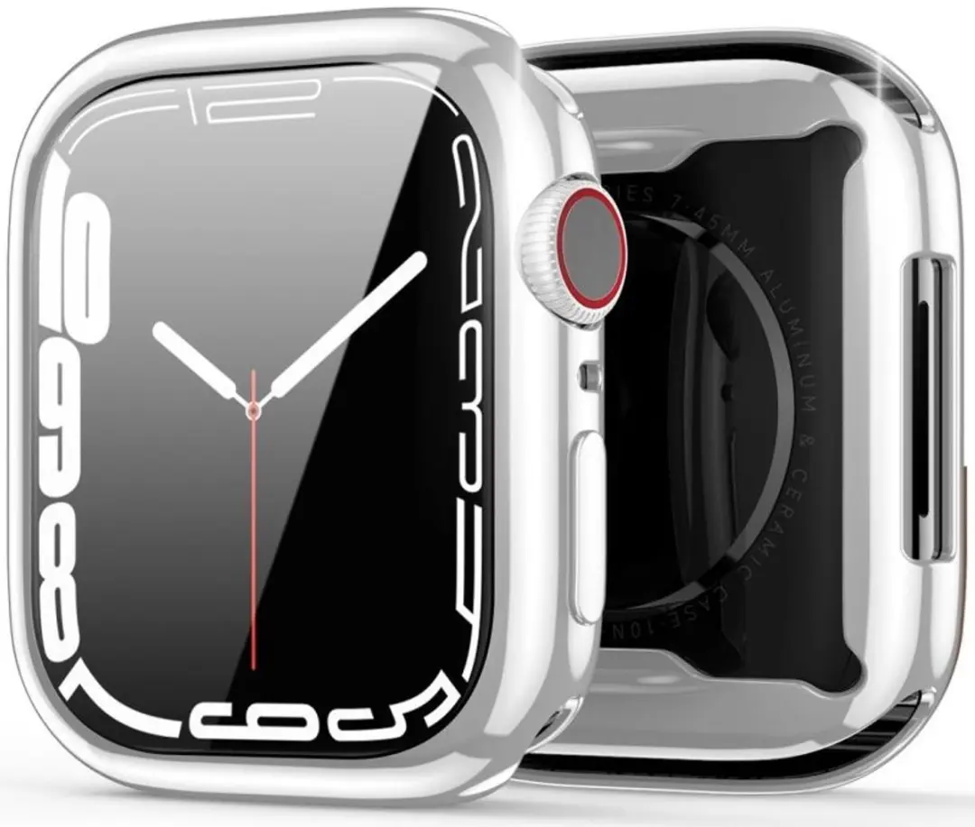 Dux Ducis Somo Full Protect TPU Hoesje - Apple Watch 45mm - Zilver