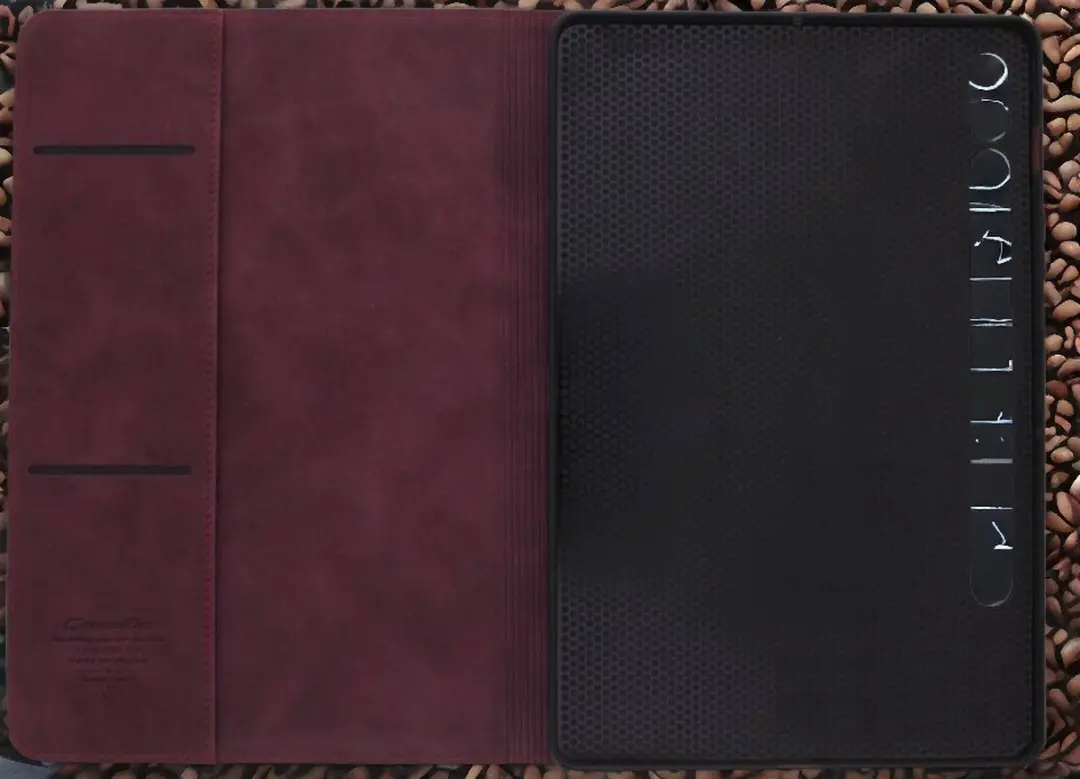 Caseme Bookcase Tablethoes - Bordeaux - 11" - o.a. Samsung Tab S7/S8