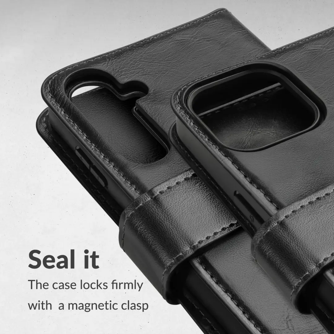 Mobilize Magnet Gelly Telefoonhoesje Samsung Galaxy A05s - 2in1 Bookcase - Zwart