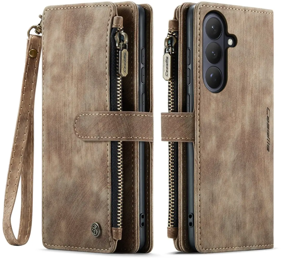 Caseme C30 Book Case Hoesje Samsung Galaxy S26 Plus - Bruin