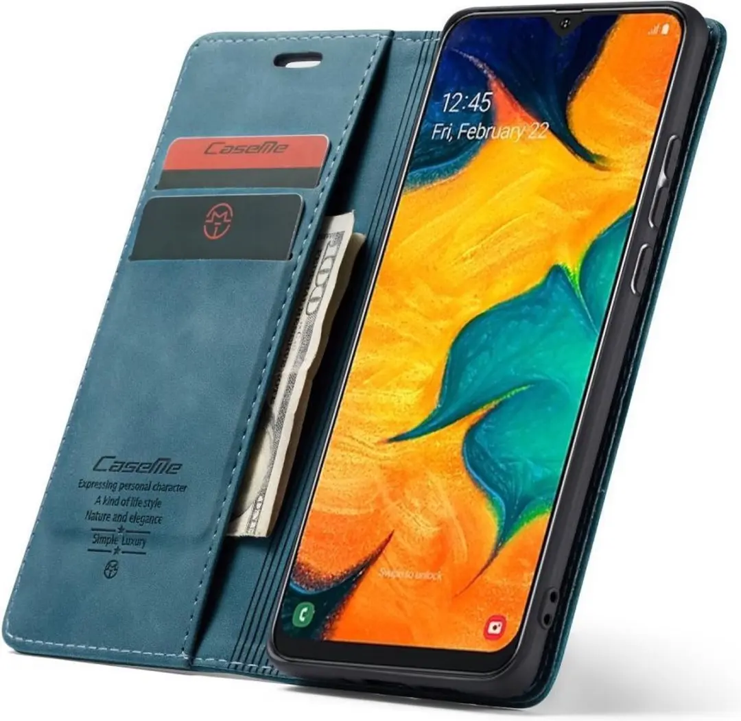 Caseme Book Case Samsung Galaxy A40 - Blauw