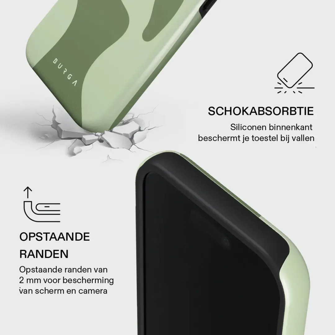 Burga Tough Backcover No Rush - iPhone 17 Groen
