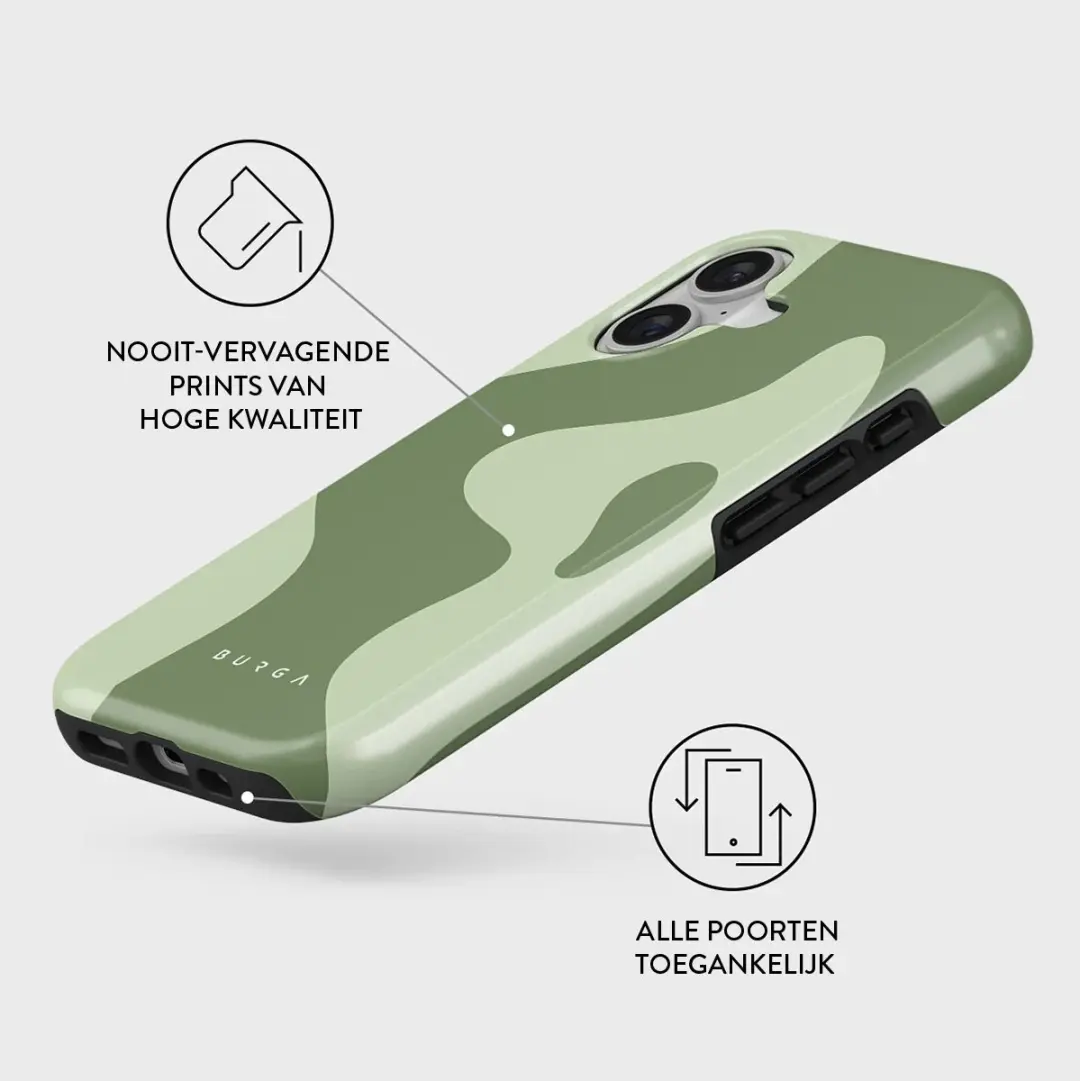 Burga Tough Backcover No Rush - iPhone 17 Groen