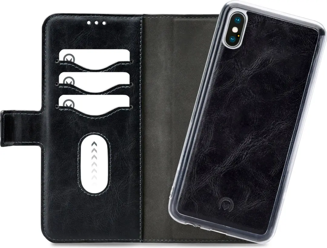Mobilize Premium 2-in-1 Boekmodel Hoesje iPhone XS Max - 3 Pasjes - Zwart