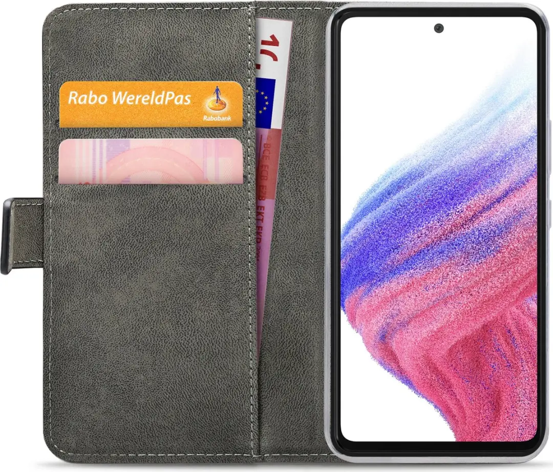 Mobilize Classic Gelly Wallet Bookcase Samsung Galaxy A53 - Zwart