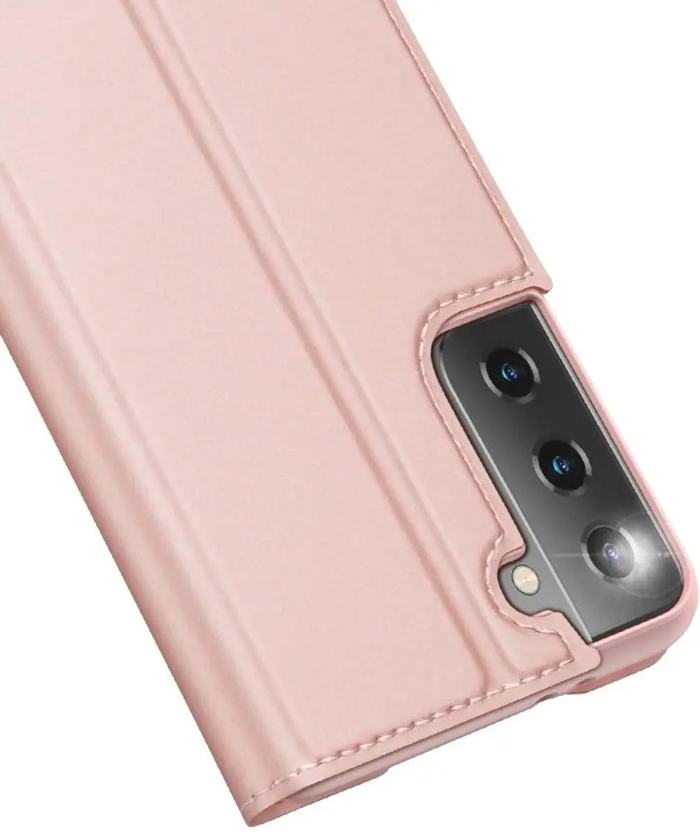 Dux Ducis Pro Serie Slim Wallethoes - Samsung Galaxy S21+ - Rose Goud