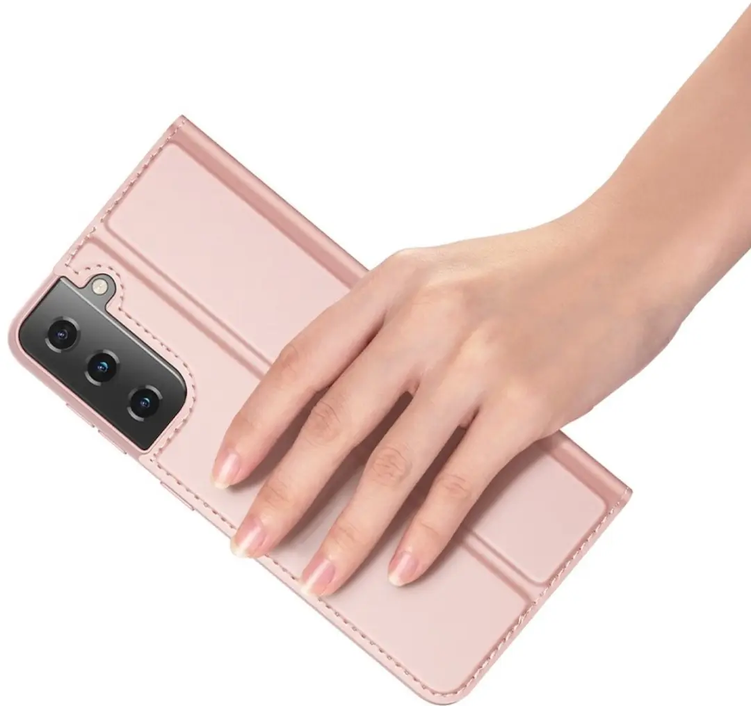 Dux Ducis Pro Serie Slim Wallethoes - Samsung Galaxy S21+ - Rose Goud