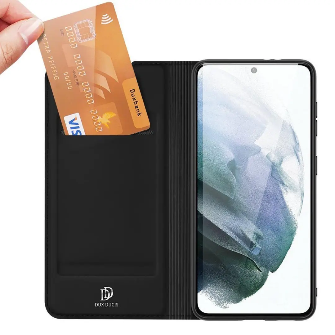 Dux Ducis Skin Pro Book Case G990B-76 Samsung Galaxy S21 FE - Zwart