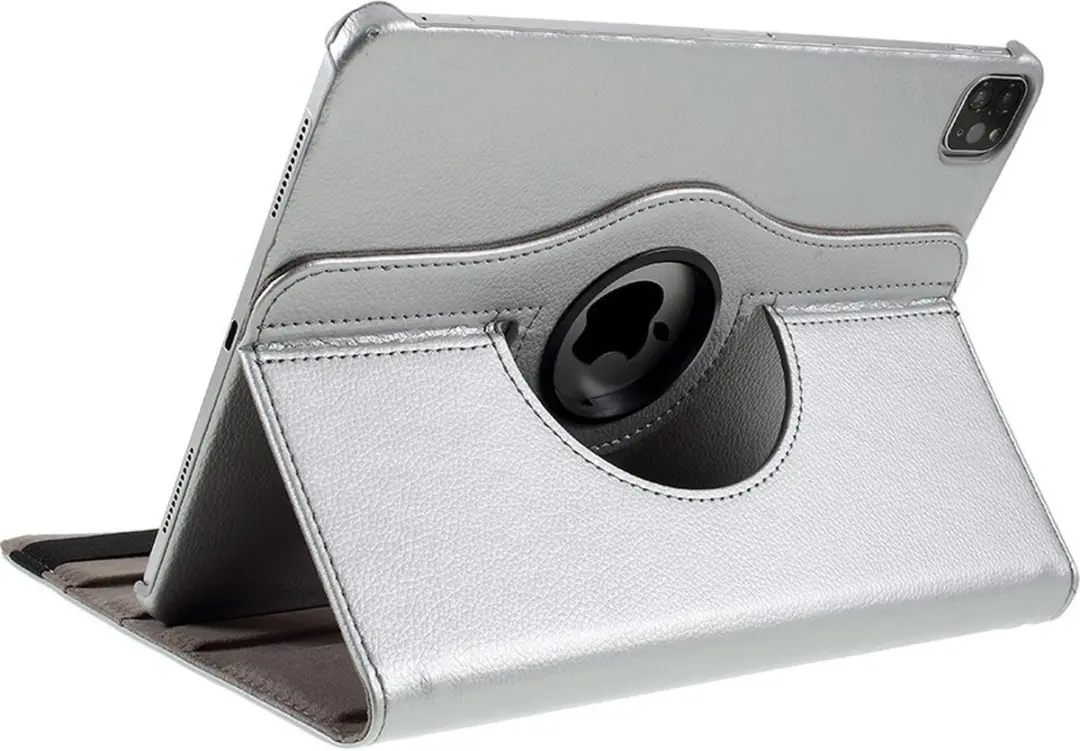 Caseme Coverup Tablethoes iPad Air/Pro 11 - 360° Draaibare Bookcase - Zilver