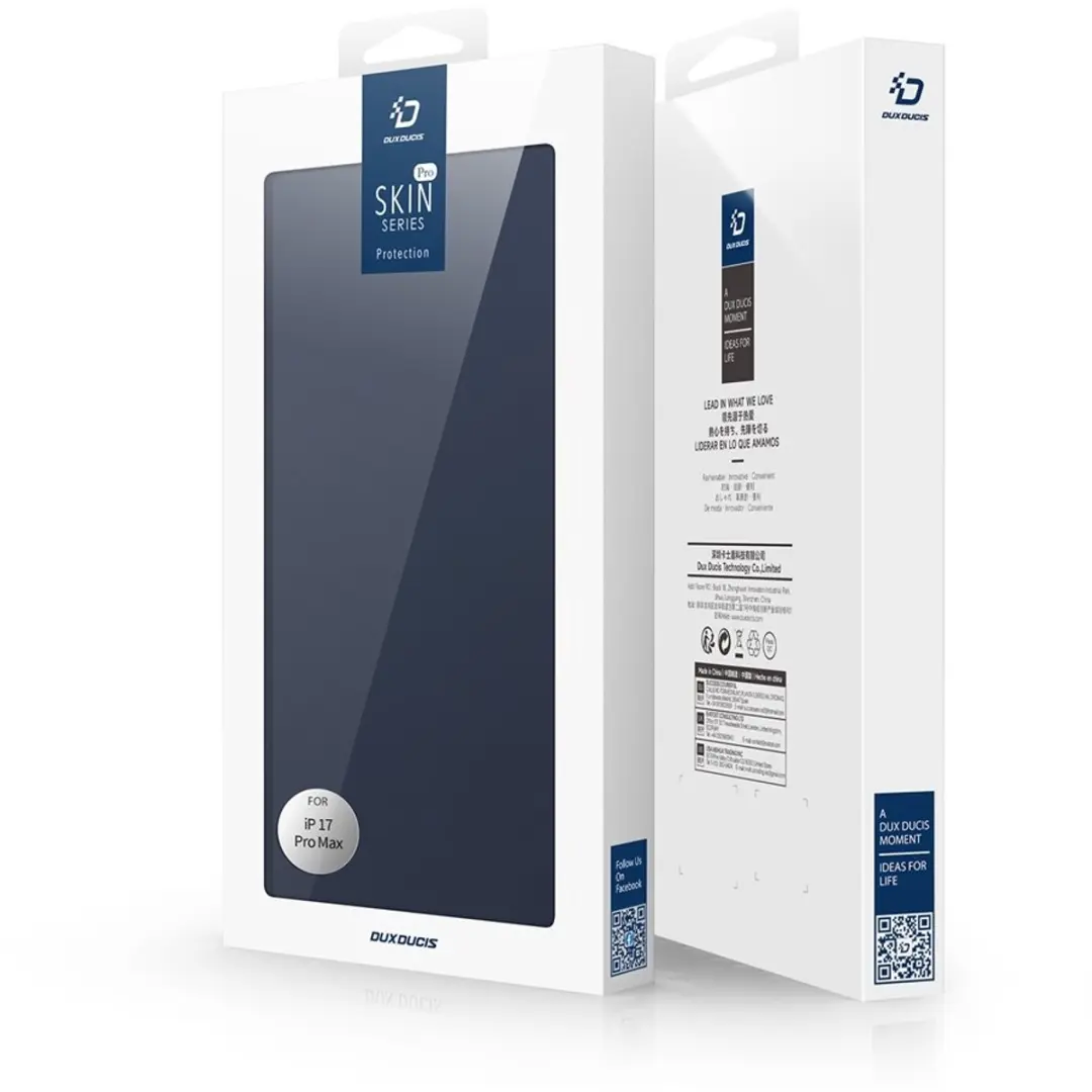 Dux Ducis iPhone 17 Pro Max Hoesje - Slim Bookcase - Blauw - 8721389802130