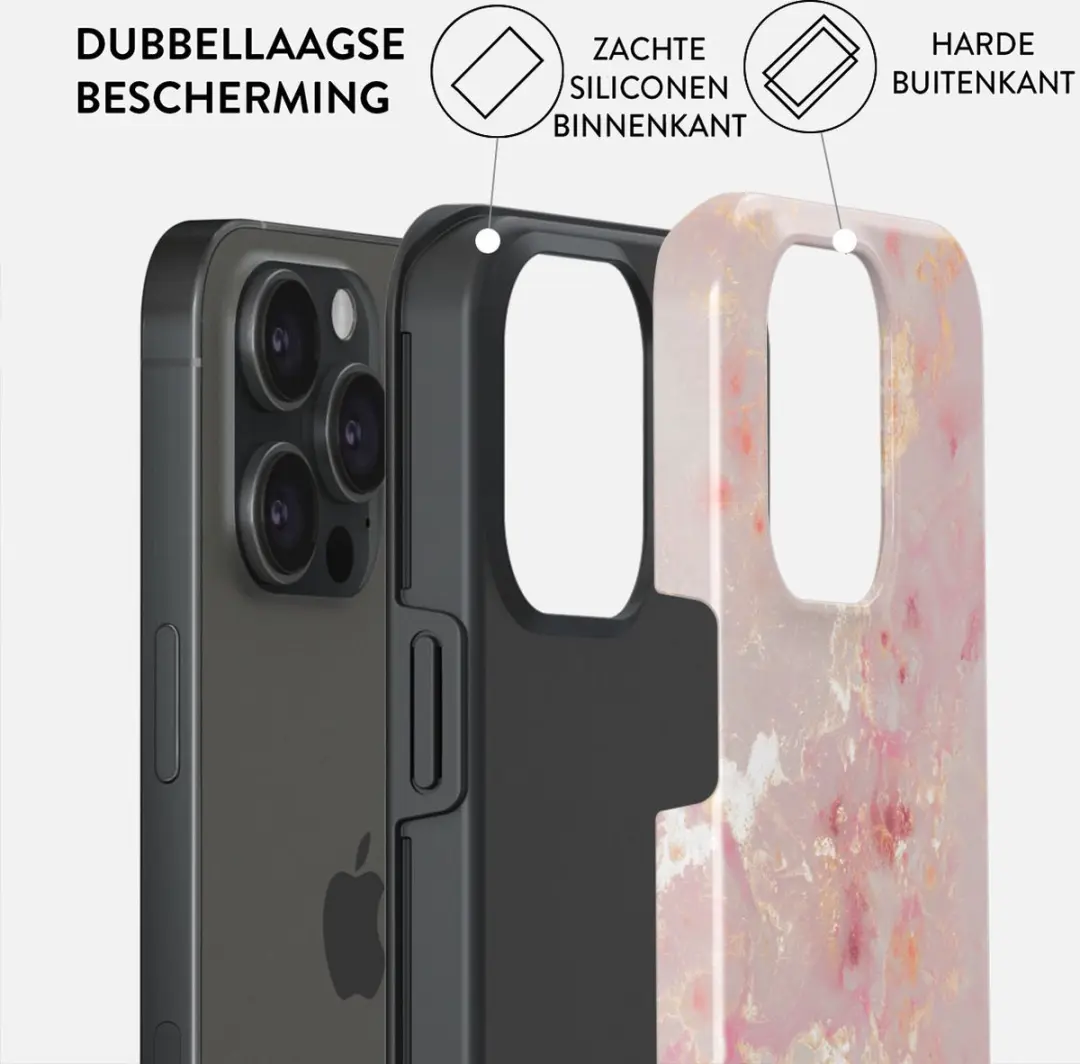 Burga Telefoonhoesje iPhone 15 Pro Max Golden Coral