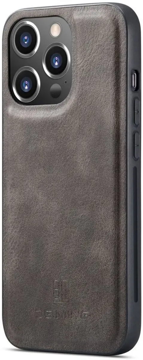 DG.MING iPhone 14 Pro Hoesje 2-in-1 Book Case - Grijs