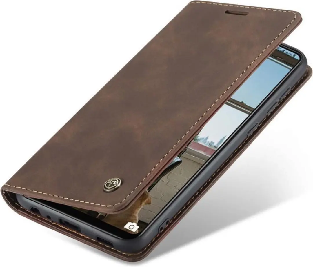 Caseme 013 Book Case Hoesje Samsung Galaxy A72 - Donkerbruin