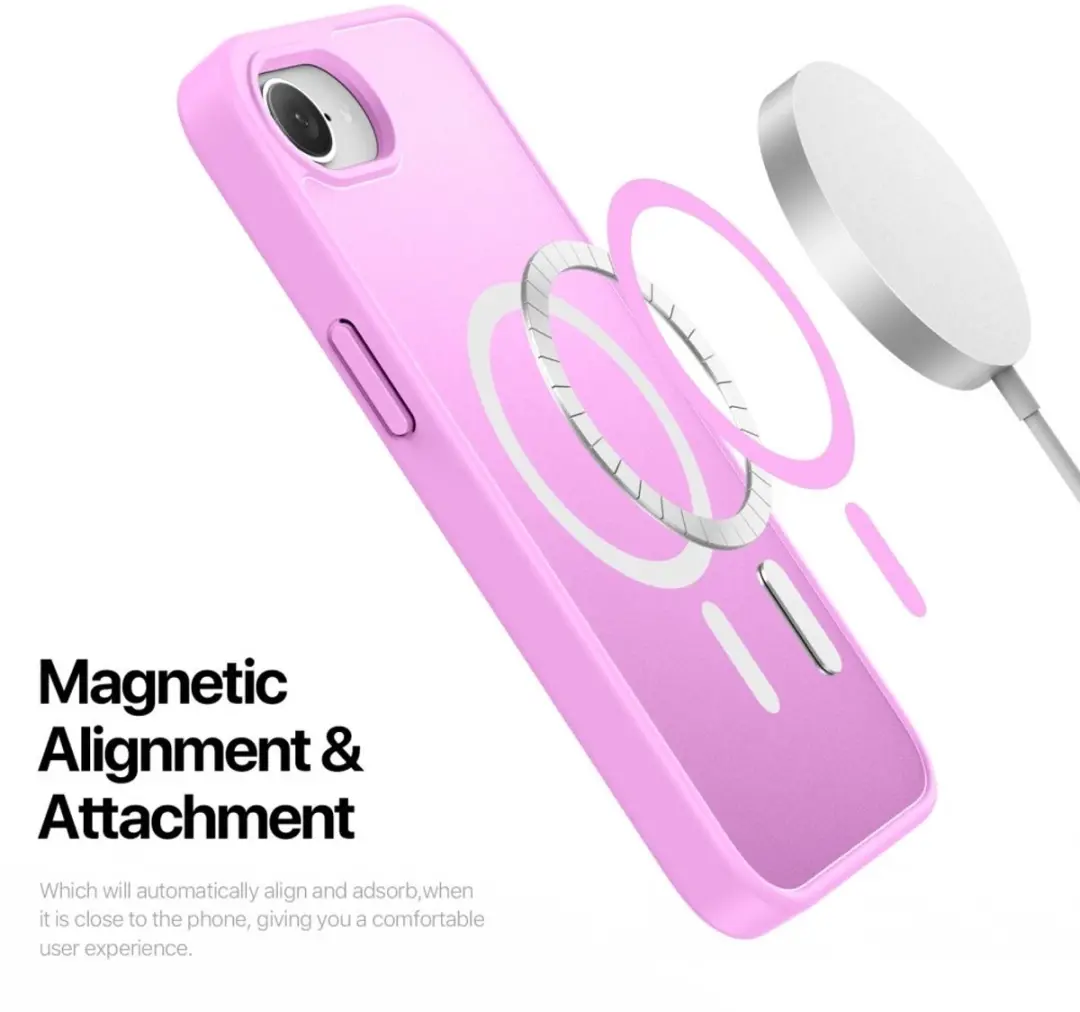 Dux Ducis Yind iPhone 16e Hoesje - Roze - MagSafe