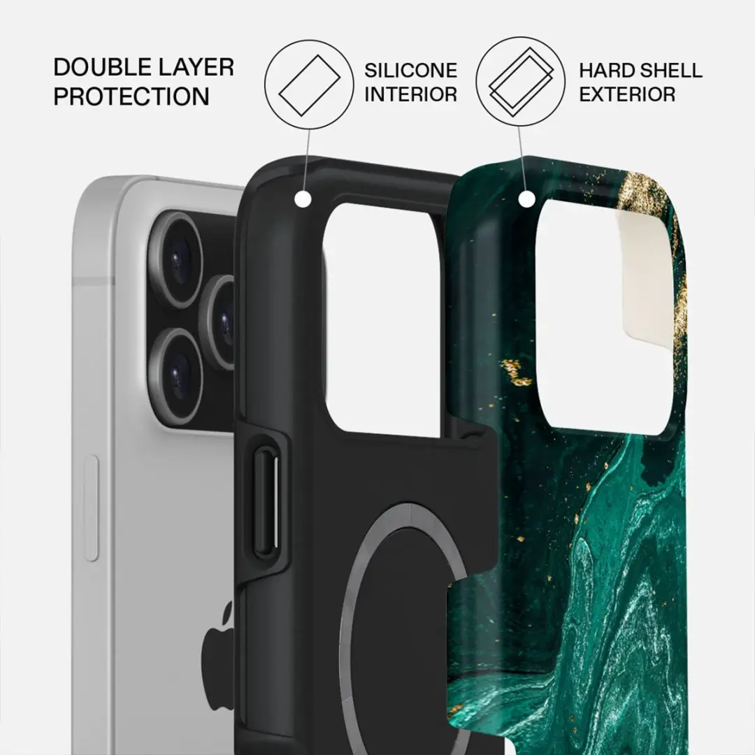 Burga Tough MagSafe Hoesje iPhone 17 Pro Max - Emerald Pool