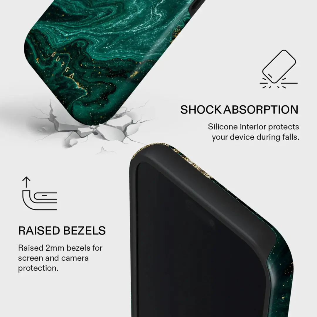 Burga Tough MagSafe Hoesje iPhone 17 Pro Max - Emerald Pool - afbeelding 6 van 6