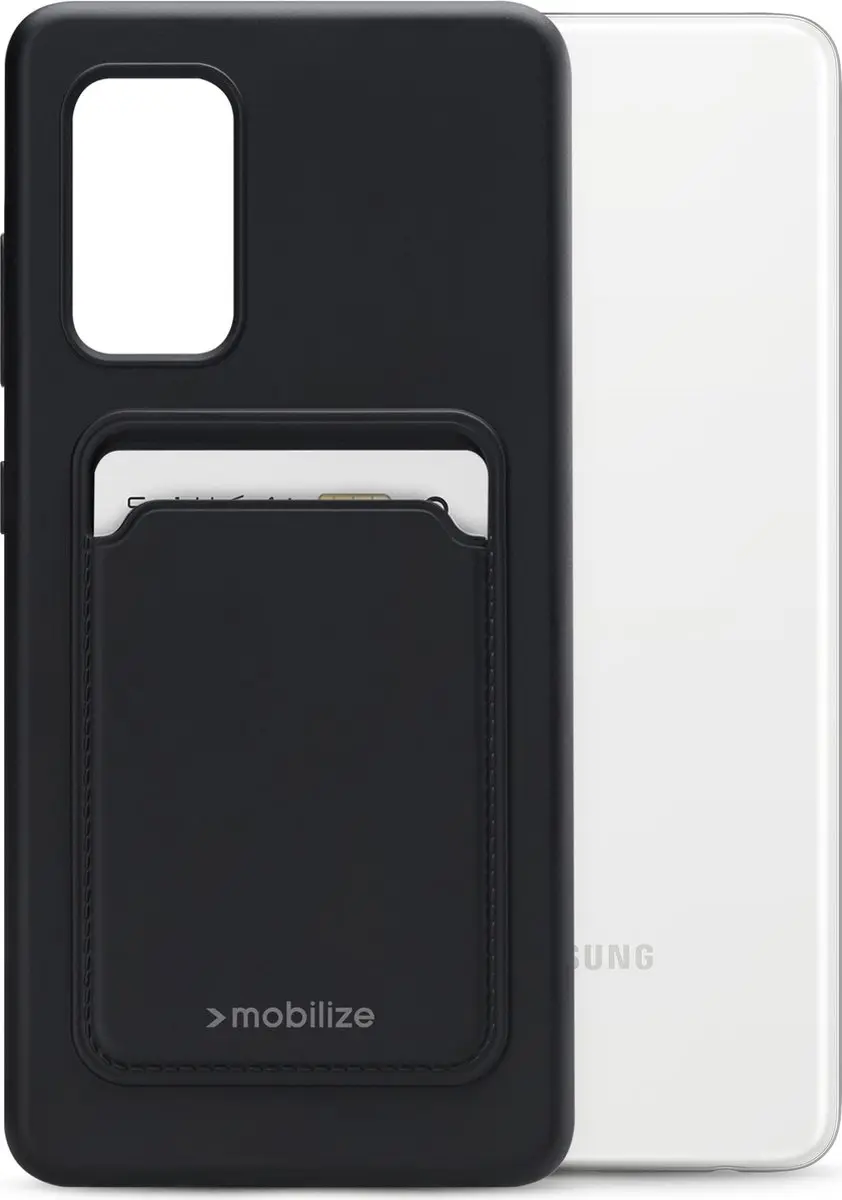 Mobilize Galaxy A52 Hoesje met Kaarthouder - Zwart