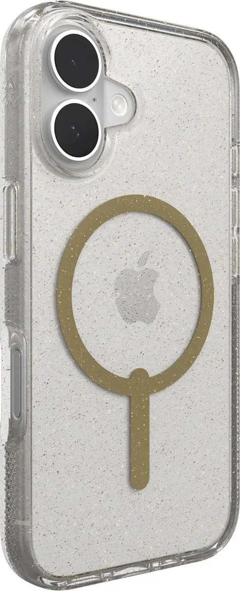 ZAGG Milan Snap Mag iPhone 16 Hoesje - Gold Glitter - 702315126