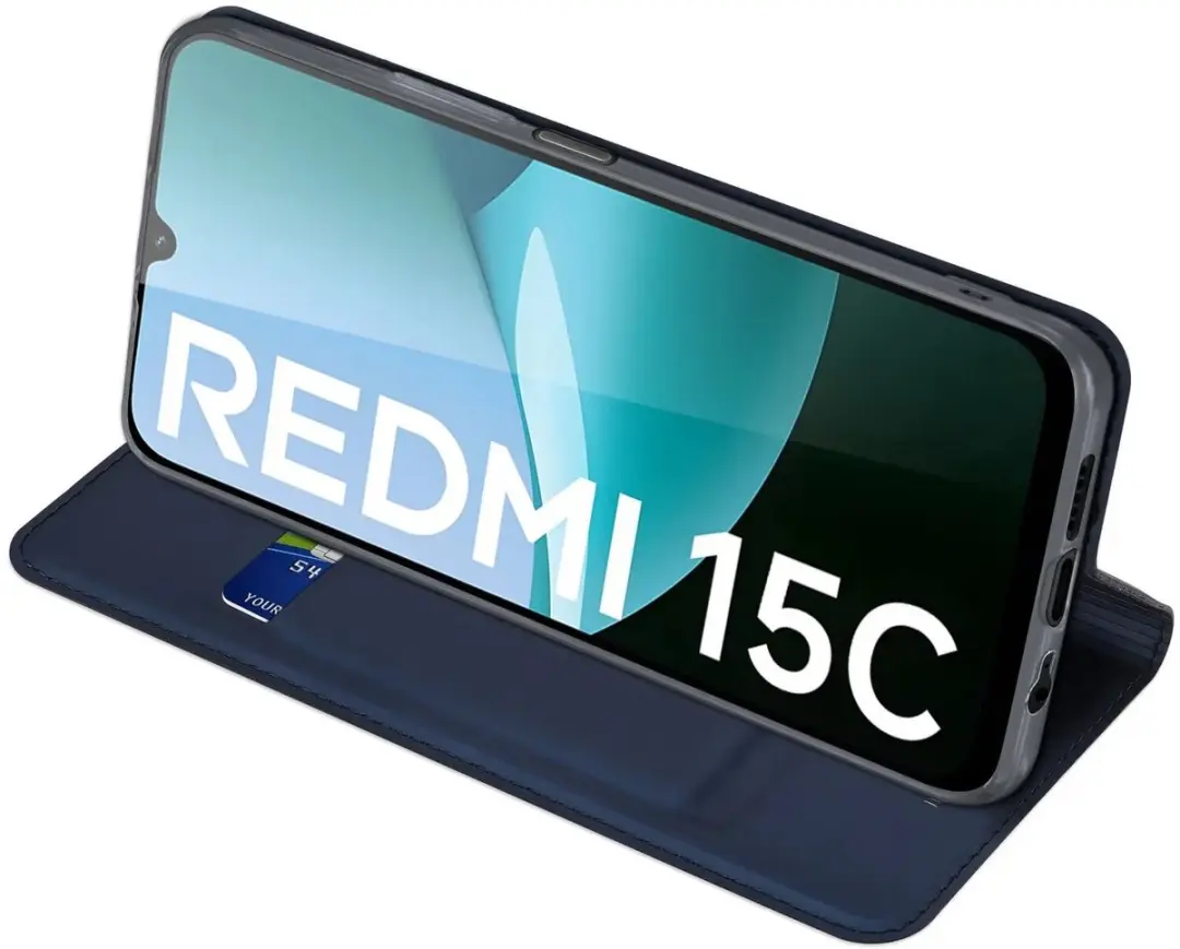 Dux Ducis Skin Pro Hoesje Xiaomi Redmi 15C - Blauw