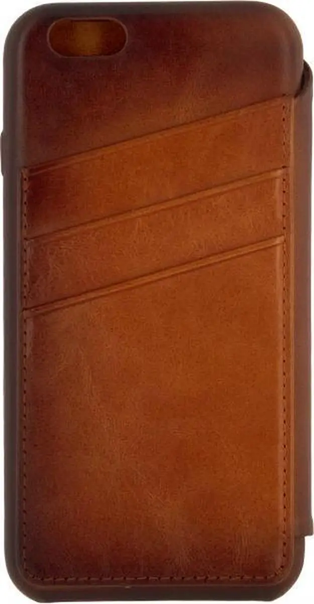Senza Desire Skinny Leather Wallet WALCS1035 - Apple iPhone 6/6s - 3 Pasjes - Bruin