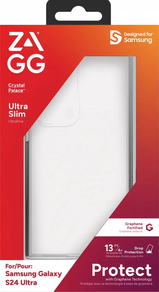 ZAGG Crystal Palace Hoesje S24 Ultra 840390303608 - Transparant