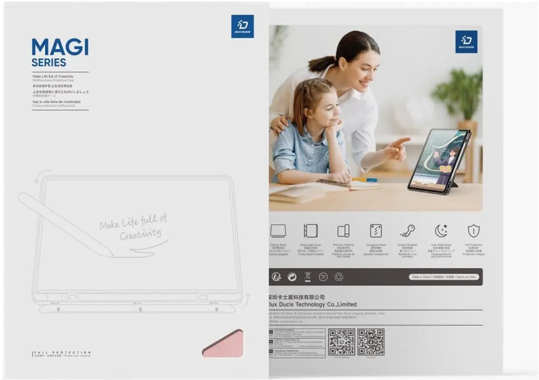 Dux Ducis Hoes Samsung Galaxy Tab S10 FE Plus - Roze - afbeelding 6 van 6