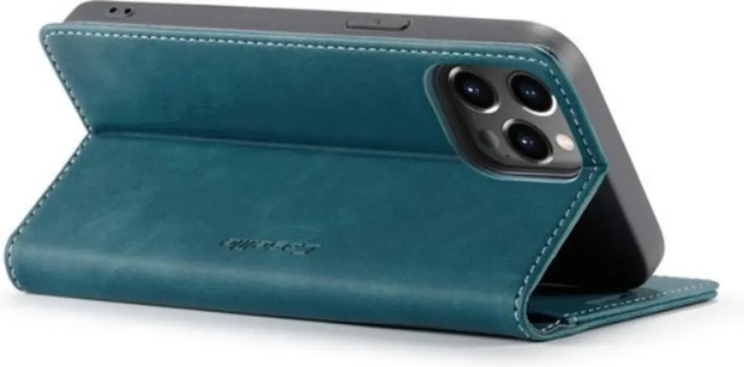 Caseme Bookcase Hoesje iPhone 13 Pro Max - Blauw