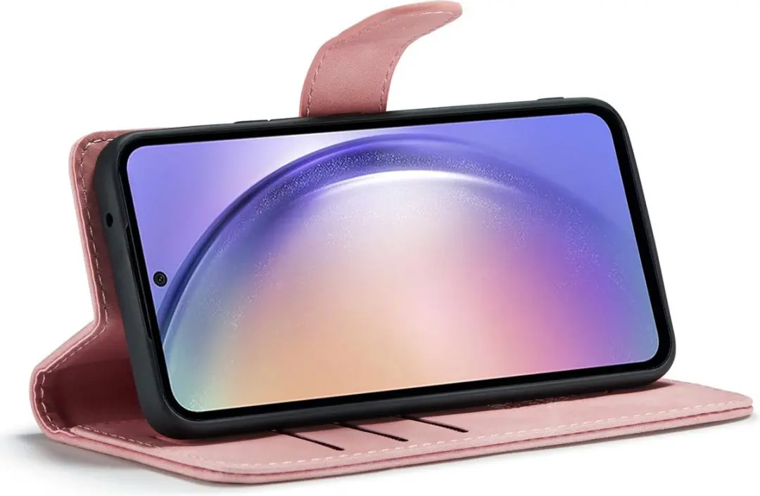 Caseme Google Pixel 8 Pro Bookcase Hoesje - Roze - 4 Pasjes