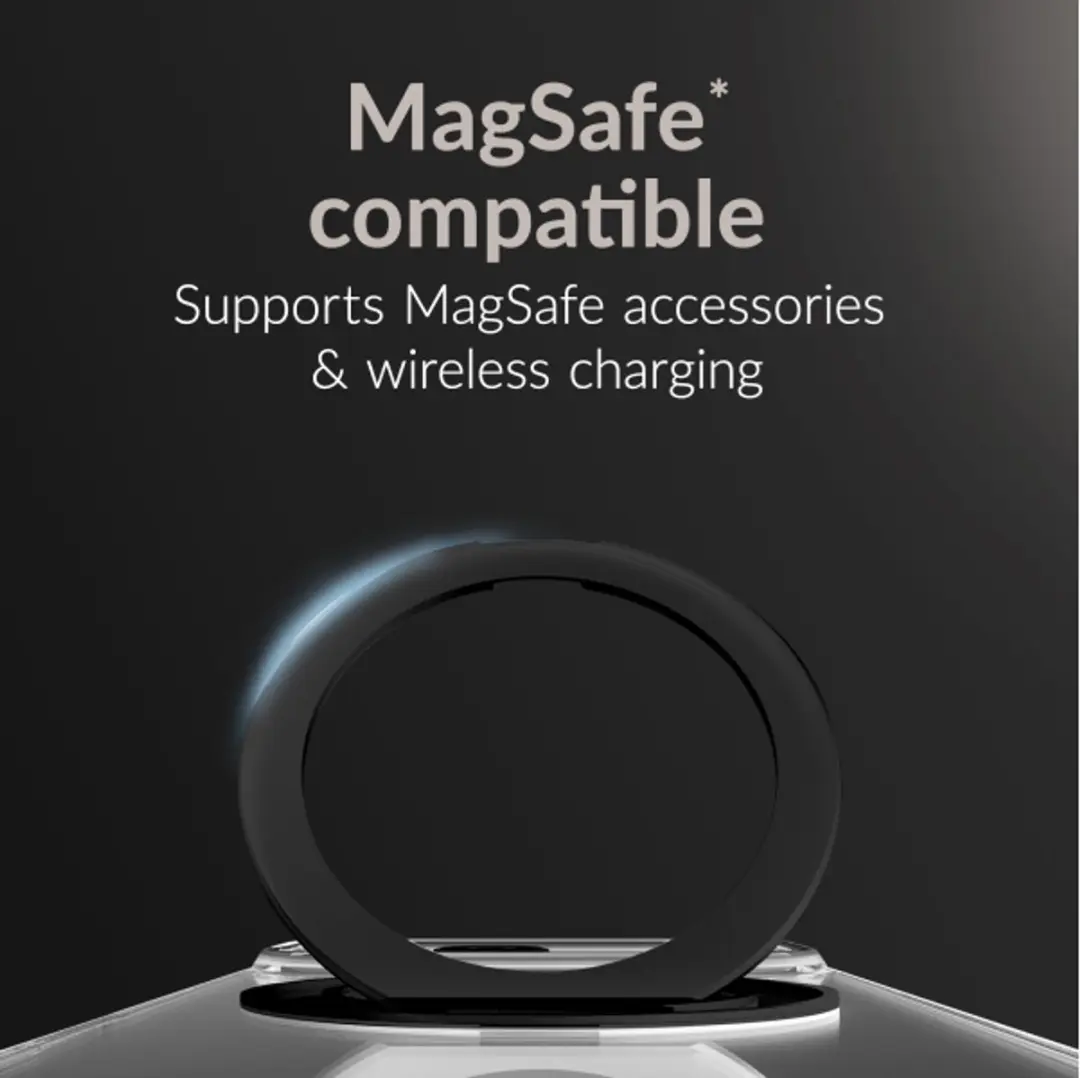 Mobilize 360 MOB360IP15CLBL iPhone 15 Hoesje - MagSafe Ring - Zwart