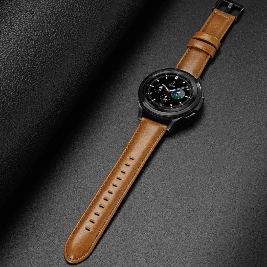 Dux Ducis Business Smartwatch Bandje 22mm - Kunstleer Bruin
