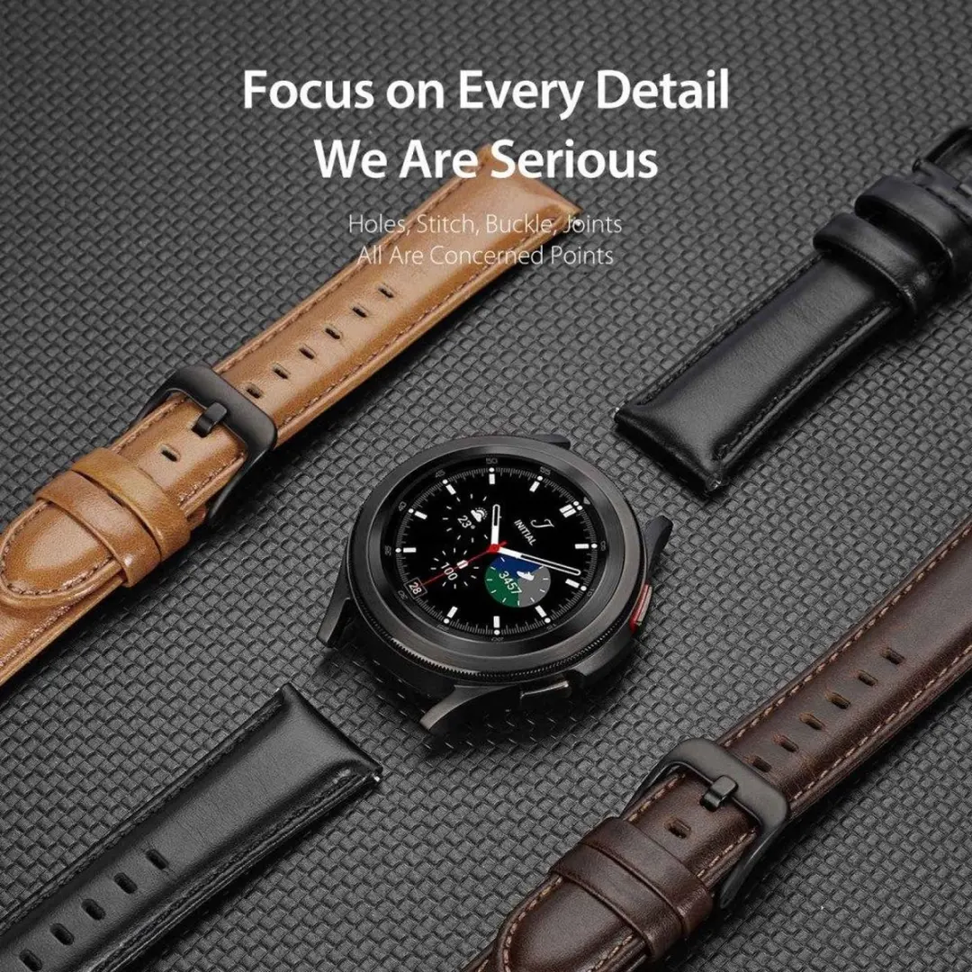 Dux Ducis Business Smartwatch Bandje 22mm - Kunstleer Bruin