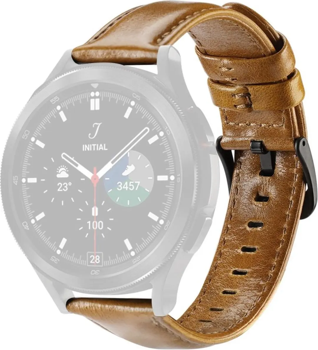 Dux Ducis Business Smartwatch Bandje 22mm - Kunstleer Bruin