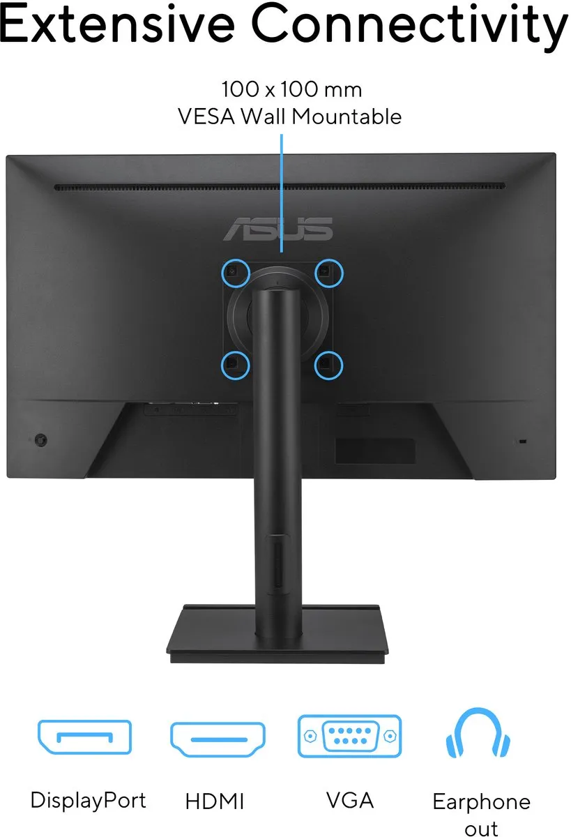 ASUS VA279QGSE 27 inch Monitor - 120Hz - 1ms - Zwart