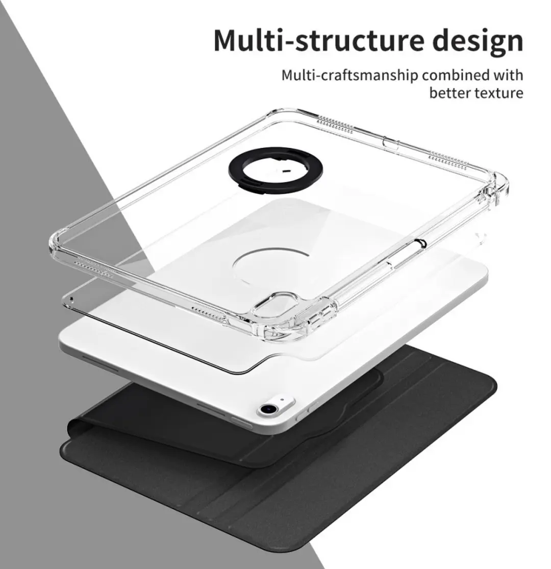 Dux Ducis Toby Tri-Fold Book Case iPad 10.9 (2022) - Hoesje Zwart