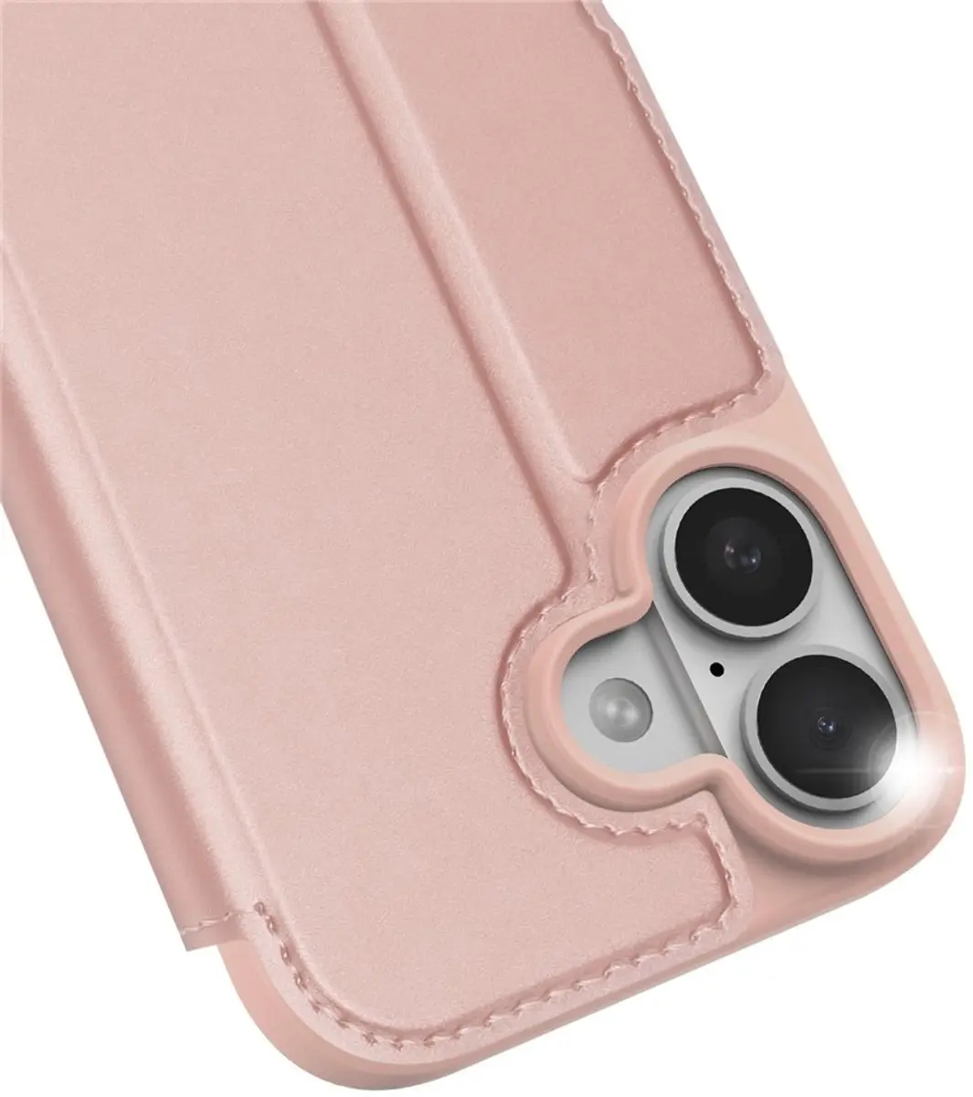 Dux Ducis iPhone 17 Hoesje Rose Goud - Slim Bookcase