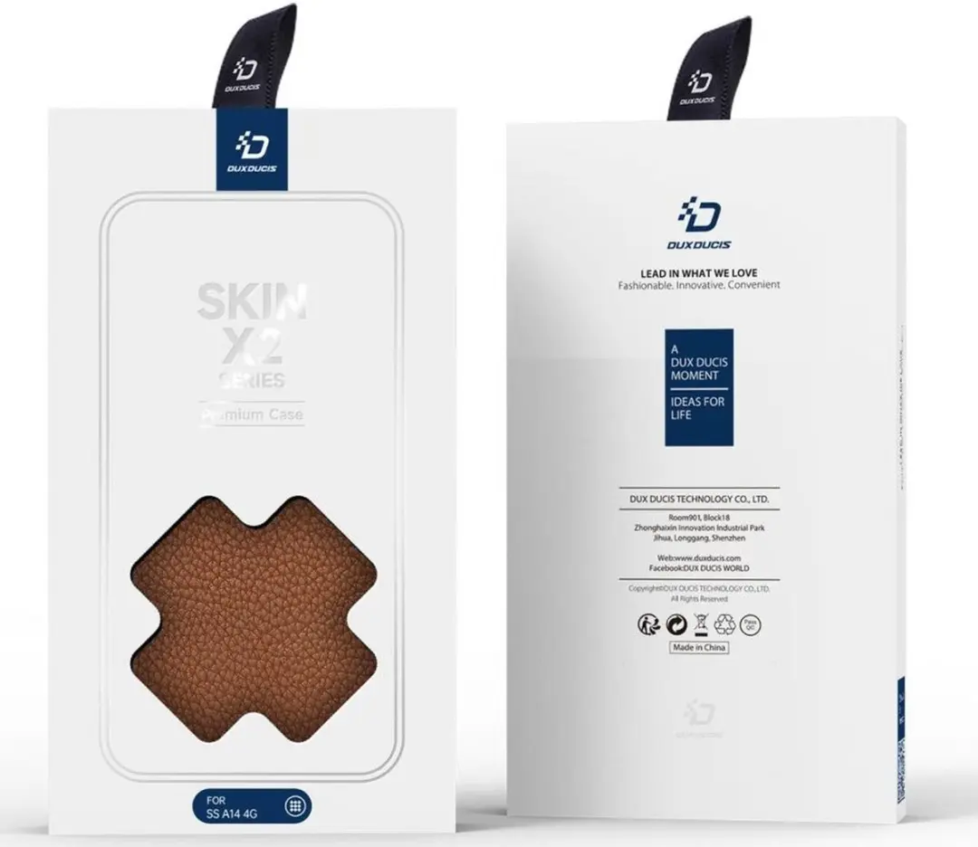 Dux Ducis Skin X2 Book Case Samsung Galaxy A14 - Bruin