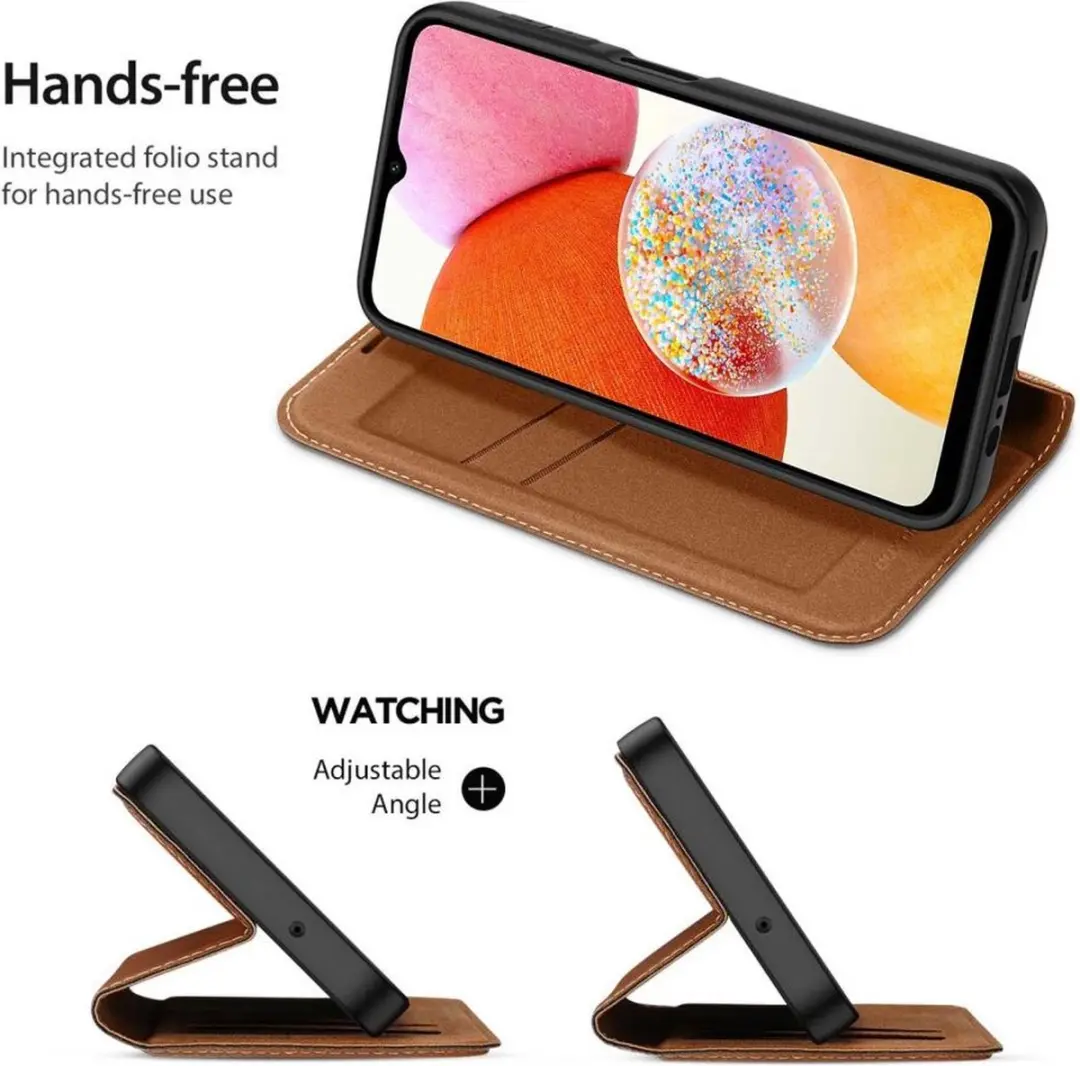 Dux Ducis Skin X2 Book Case Samsung Galaxy A14 - Bruin