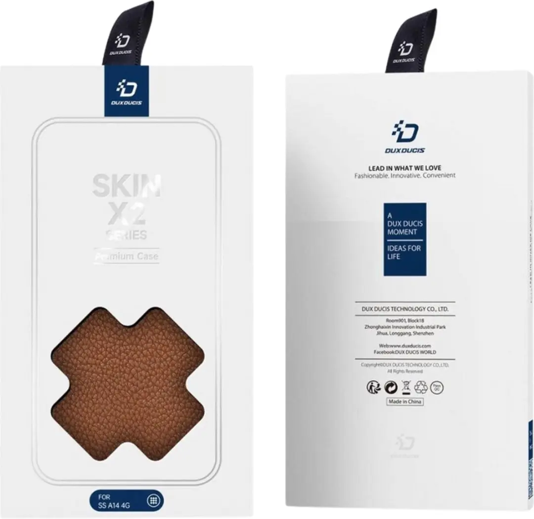 Dux Ducis Skin X2 Book Case Samsung Galaxy A14 - Bruin