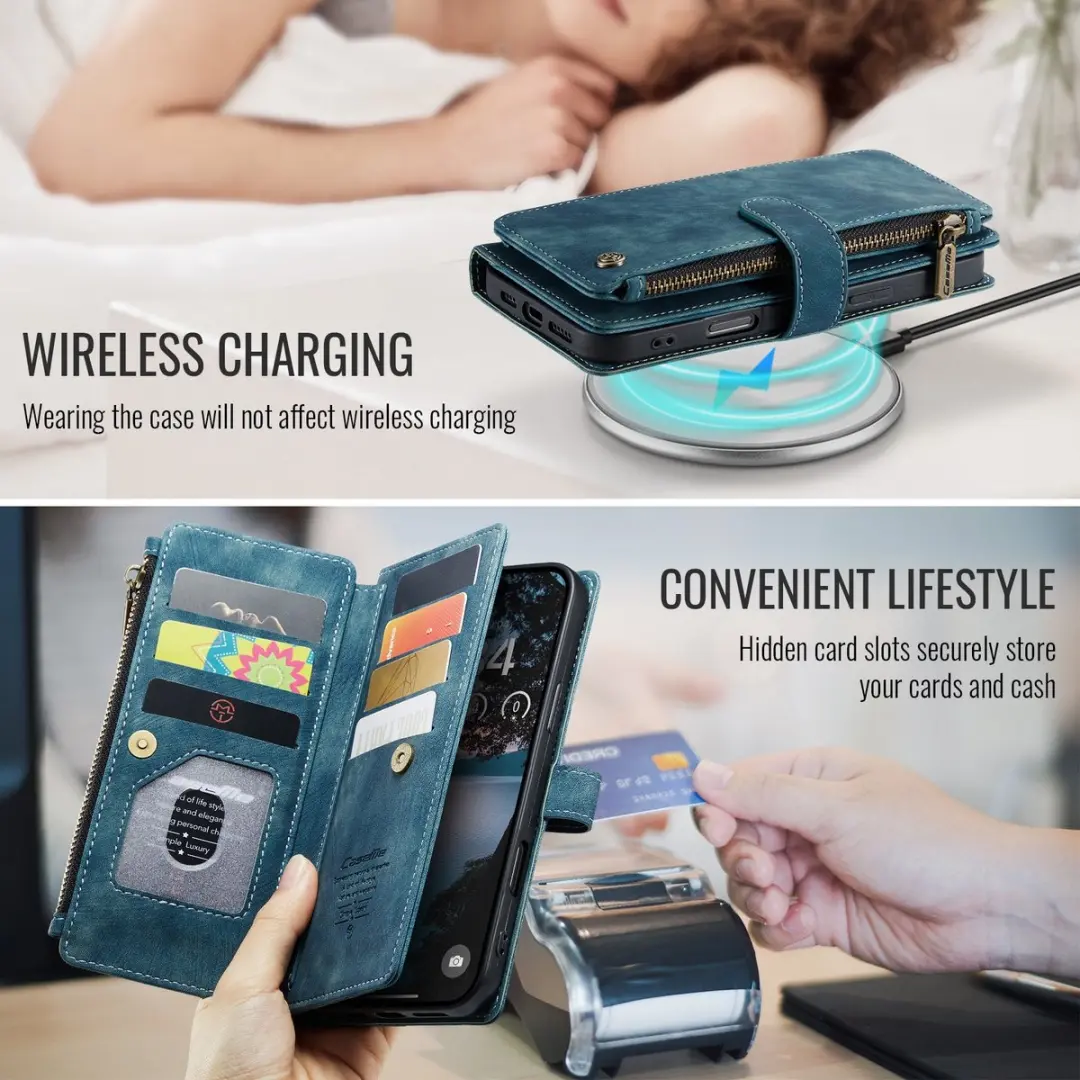 CaseMe C30 Book Case iPhone 17 Pro Max - Blauw