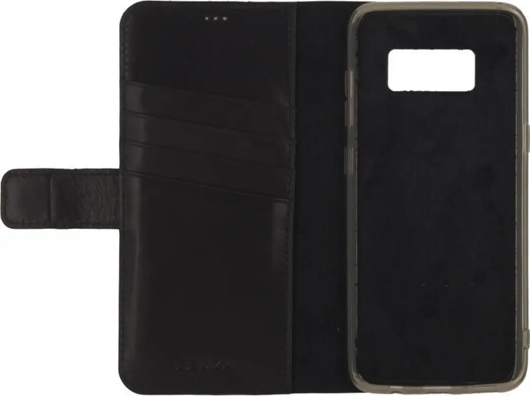 Senza Pure Leather Wallet WALCS1046 - Samsung Galaxy S8+ - Zwart