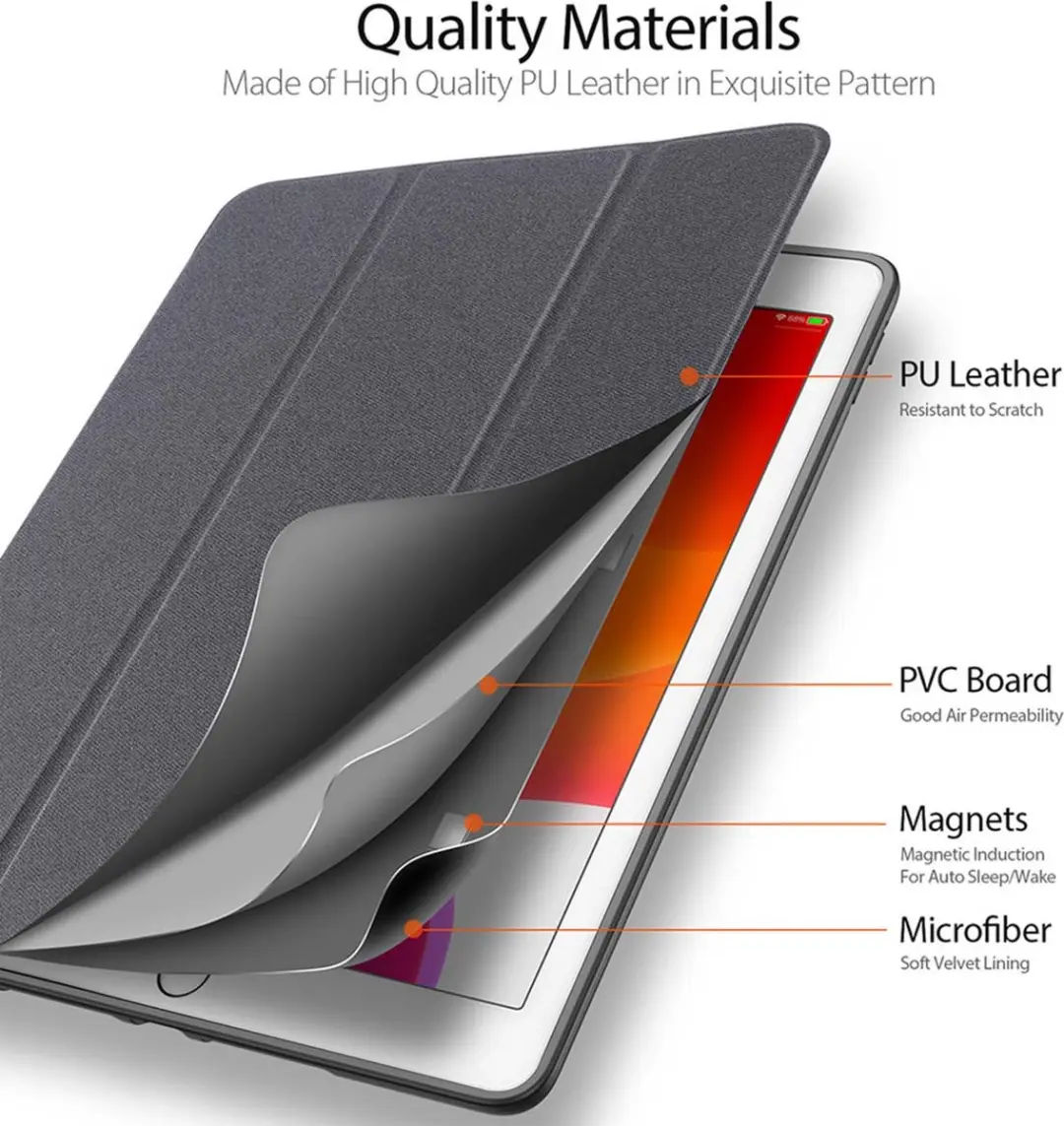 Dux Ducis Domo Book Case A2198-34 Tablethoes - iPad 10.2" 2019-2021 - Zwart