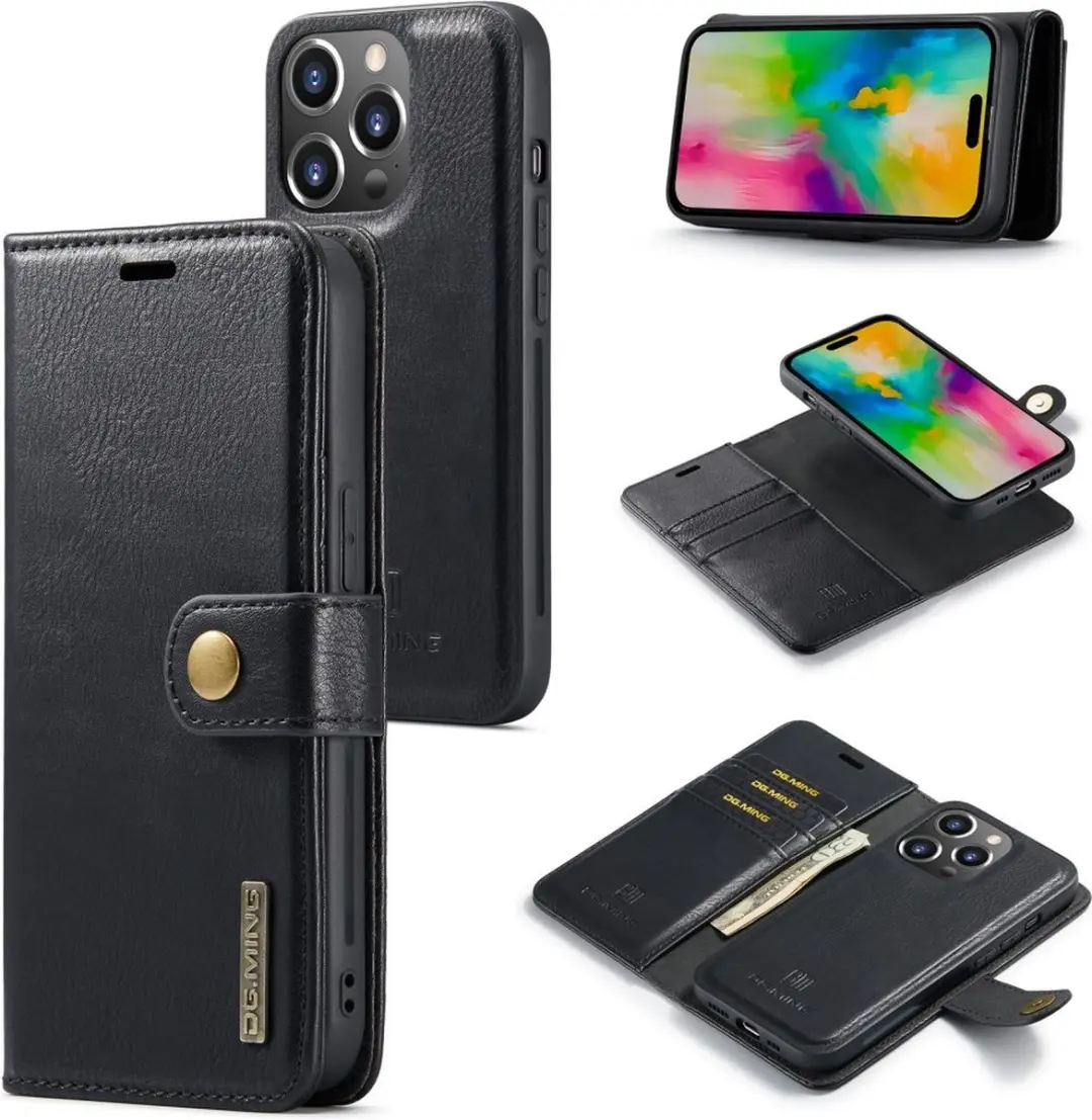 DG.MING iPhone 16 Pro Max Hoesje 2-in-1 Book Case