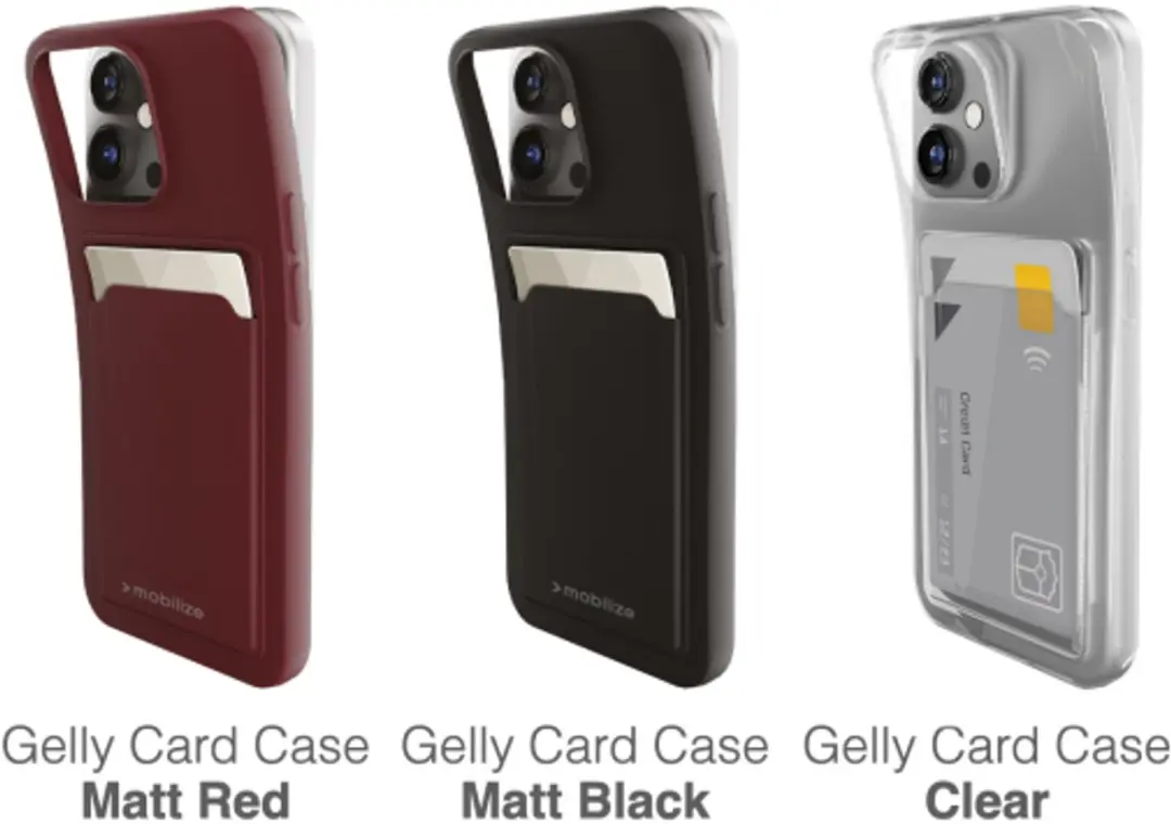 Mobilize Rubber Gelly Card Case Samsung Galaxy S26 Ultra - 1 Pasje - Matt Black