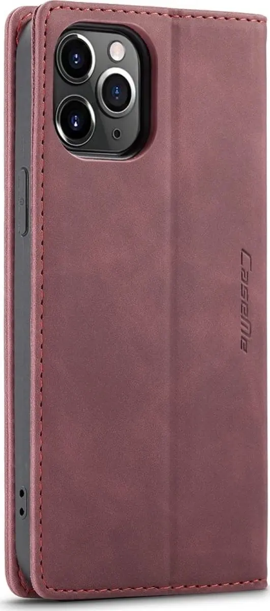 Caseme iPhone 12 Pro Max Bookcase Portemonneehoesje - Rood