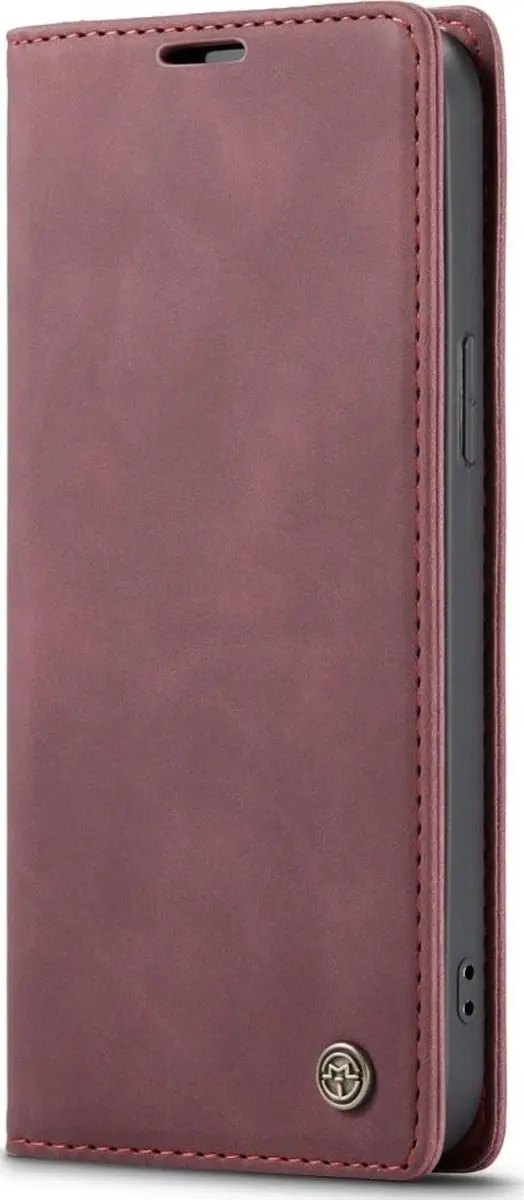 Caseme iPhone 12 Pro Max Bookcase Portemonneehoesje - Rood